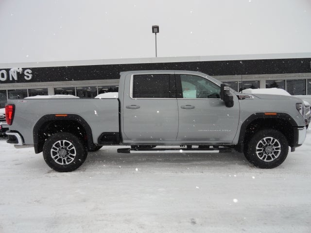 2026 GMC Sierra 3500 HD SLE in Sterling Metallic — front three-quarter view