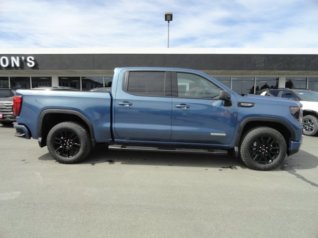 2026 GMC Sierra 1500 Elevation in Downpour Metallic — front three-quarter view